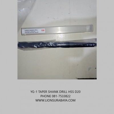 Jual taper shank drill HSS D20 merk YG-1
