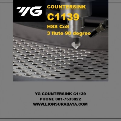 Jual Countersink HSS Cobalt Series C1139 Merk YG-1 Korea