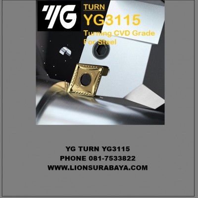 Jual Insert Bubut Untuk Baja Grade YG3115 Merk YG-1 Korea