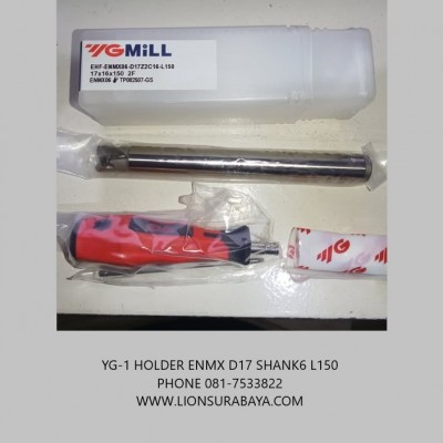 jual Holder High Feed Milling Diameter 17mm Long 150 ( EHF-ENMX06 ) Merk Yg-1 korea
