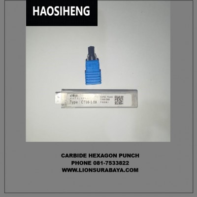 Jual Carbide Hexagon Punch Size M5.09 ( Kunci L5 ) Merk Haosiheng