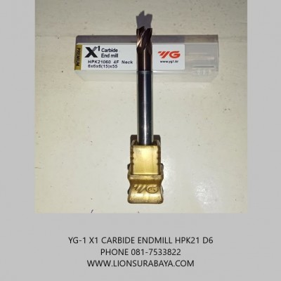 JUAL YG-1 CARBIDE ENDMILL HPK21 D6 ( HARDCUT )