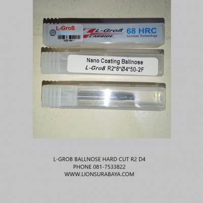 Jual ballnose hard cut R2 D4 68HRC merk L-grob