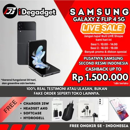 SEIN | Samsung Galaxy Z Flip 4 5G 8/512GB 256GB 128GB Second Mulus Fullset Original Ideponsel Store