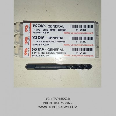 Jual tap mesin spiral M5X0.8 (T1121)merk YG-1