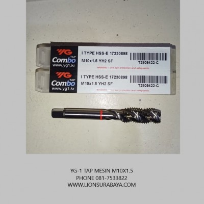 Jual tap mesin spiral M10x1.5 (T2809) merk YG-1