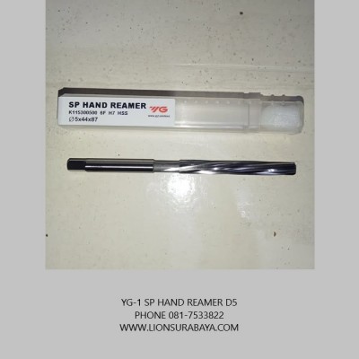 Jual SP hand reamer D5 (K1153) merk YG-1