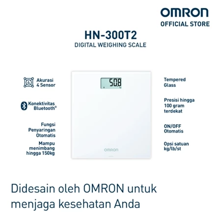 OMRON HN-300T2 Timbangan Berat Badan Digital Weight Scale + Bluetooth Official Shop