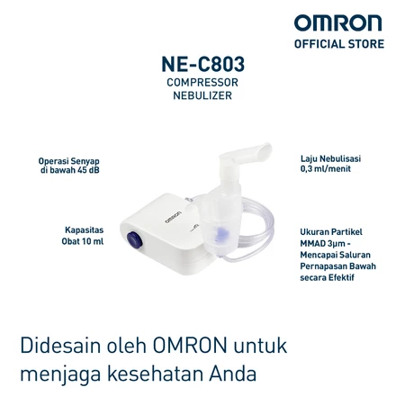 Omron Compressor Nebulizer NE-C803 Alat Bantu Pernafasan Omron Official Shop