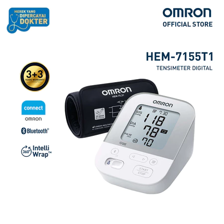 Omron Blood Pressure Monitor HEM-7155T Tensimeter Digital Omron Official Store