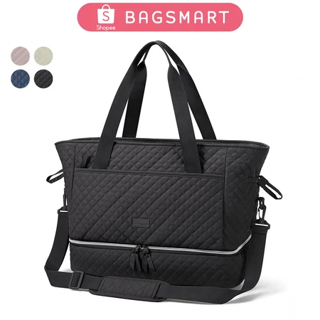 BAGSMART Large Capacity Duffel Bag 39L Quilted Compartment Tote Bag for Sports Gym Bag Bagsmart Official Shop