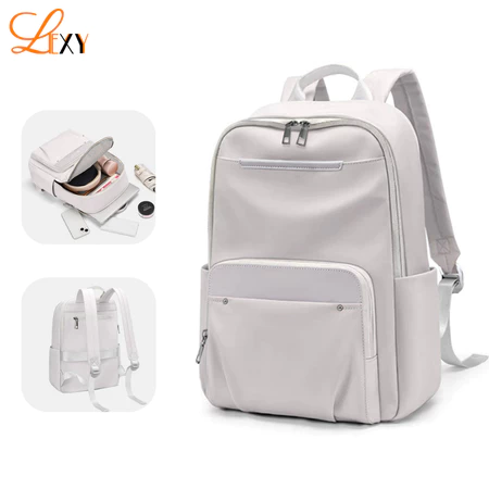 LEXY Tas Ransel Wanita Korean Style Backpack Laptop 15 Inch Ringan & Tahan Air untuk Kerja Kuliah Lexy Official Store