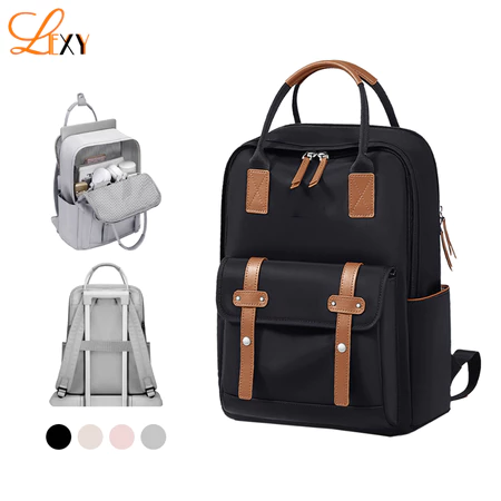 LEXY Tas Doughnut Style Backpack Tas Sekolah Wanita Waterproof Tas Ransel Laptop 16 inch Lexy Official Store