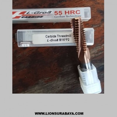 Jual Carbide ThreadMill M16x2 Merk L-Grob