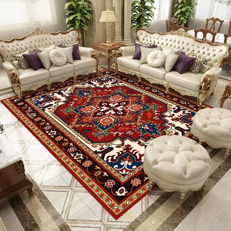 Karpet Lantai Ruang Tamu 150X200CM Bahan Lembut & Anti Slip PREMIUM Hangta Shop Official