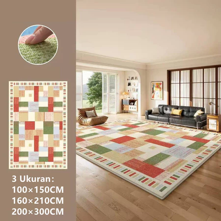 Karpet Polyester Jumbo UK Motif Eropa Aesthetic Anti Slip HIGH QUALITY Hangta Shop Official