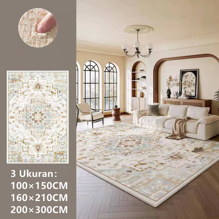 Karpet Lantai Polyester Uk 100x150cm / 160x210cm / 200x300cm Karpet Lantai Polyester Hangta Shop Official
