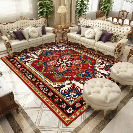 Karpet Polyester Jumbo UK 160x210CM Motif Eropa Aesthetic Anti Slip HIGH QUALITY Hangta Shop Official