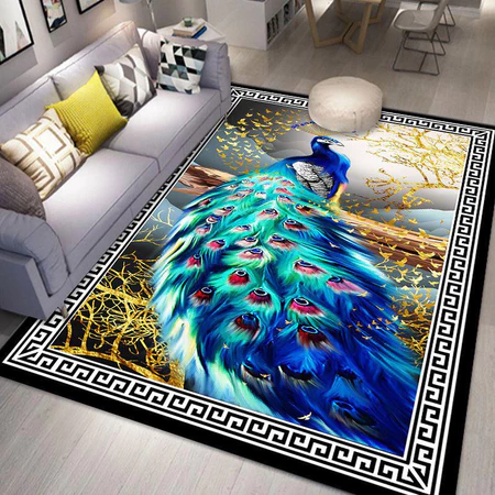 Karpet Lantai Di pantai! 3 UK 100x150cm / 150x200cm / 200x300cm Bahan Polyester Halus Hangta Shop Official