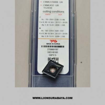 Jual Insert Bubut Rafing / kasaran CNMG120408-UR YG3030 Merk YG-1 Korea