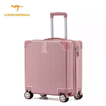 Laoshidaishu koper pilot 18 Inch ringan dan multifungsi dengan cabin size super premium material PC premium Laoshidaishu Official Store