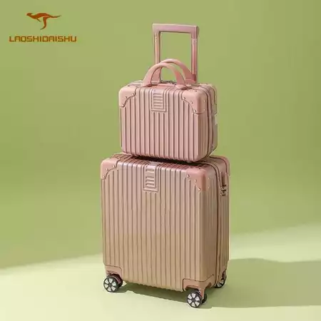 Laoshidaishu koper pilot 18 inch ringan dan multifungsi dengan cabin size super premium material PC premium Laoshidaishu Official Store