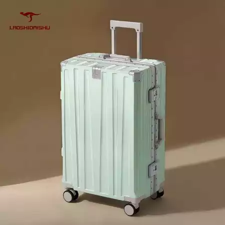 Laoshidaishu Koper kabin 20 inch Koper aluminium 24 inch TSA Lock Tahan Banting Roda 4 Putar 360 derajat Laoshidaishu Official Store