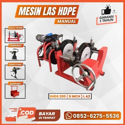 MESIN LAS PIPA HDPE SHDS 200MM L A2 - MESIN PEMANAS PIPA HDPE 1-1/2 - 8 INCH