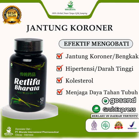 Retlifa Bharata Obat Jantung Koroner Jantung Bocor Jantung Bengkak Paling Ampuh 100% ORIGINAL Sobat Herbal Official