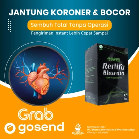 Obat Jantung Ampuh RETLIFA BHARATA Original Obat Jantung Bengkak Koroner Penyumbatan Arteri Jantung Sobat Herbal Official