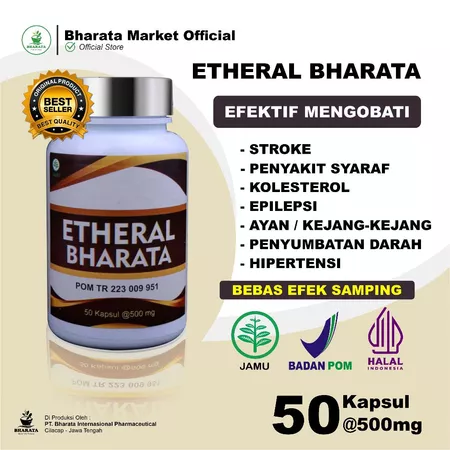 Obat Stroke Herbal Super Premium - Obat Kolesterol - Obat Hipertensi - Obat Jantung Koroner - Drivago Bharata - 100% Original Sobat Herbal Official