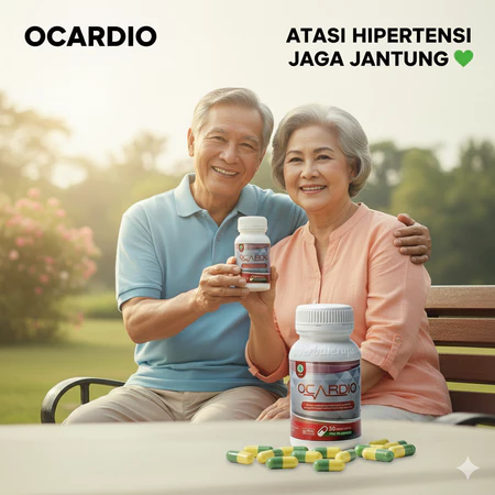 Ocardio obat tekanan darah tinggi hipertensi jaga kesehatan jantung Sobat Herbal Official