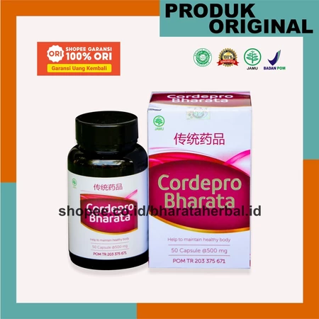 CORDEPRO BHARATA OBAT PARU-PARU AMPUH MAAG KRONIS ASAM LAMBUNG BATU GINJAL TBC ASMA Bharata Herbal Official
