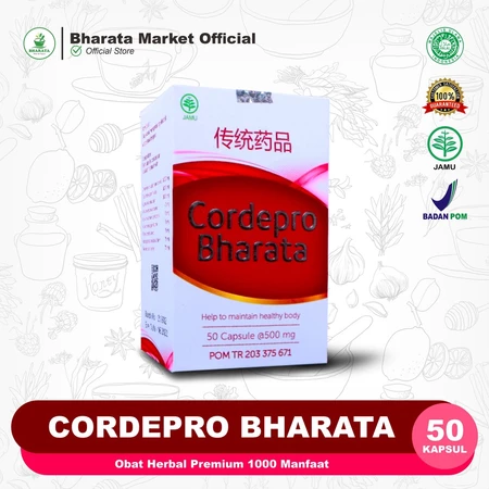 Obat Paru Paru - Batuk Berdarah - Obat TBC Bronkitis - Pneumonia - Asma - Asam Lambung - Corderpo bharata - 100% Original Bharata Herbal Official