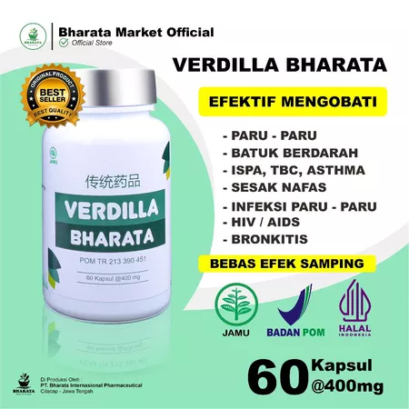 Obat Paru Paru Paling Ampuh Obat TBC Batuk Berdarah Sesak Nafas Verdilla Bharata 100% Original Bergaransi Bharata Herbal Official