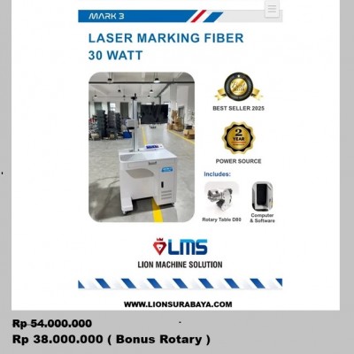 Jual Mesin Laser Marking Fiber 30 Watt Surabaya