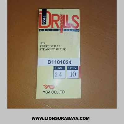 Jual mata bor hss D2.4 (D1101024) Merk YG-1