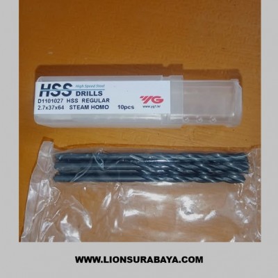 Jual mata bor besi D2.7 (D1101027) merk YG-1