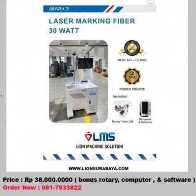 Jual mesin laser marking fiber 30 watt jakarta barat