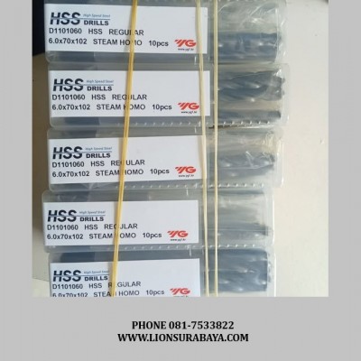 Jual Mata bor YG-1 ukuran 6 mm