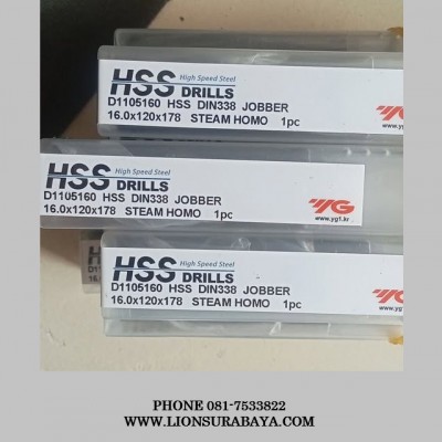 Jual Mata Bor YG-1 Ukuran 16mm