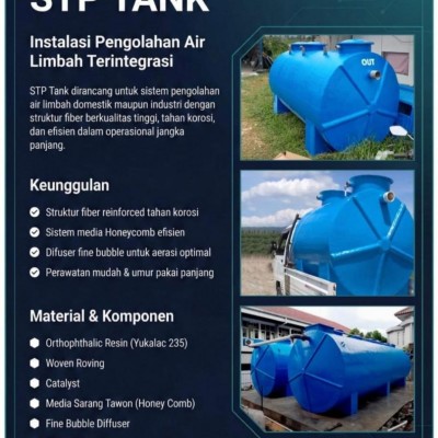 STP IPAL FRP / IPAL FRP / STP FRP / BIOTANK FRP / BIORITECH FRP / Septic Tank FRP BIOVIA
