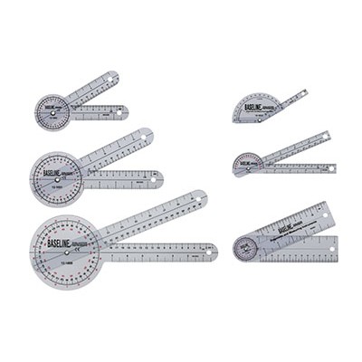 PLASTIC GONIOMETERS SET (6-PIECES )