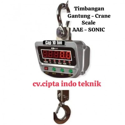CRANE SCALE SONIC AAE 10 TON / TIMBANGAN GANTUNG SONIC AAE 10 TON