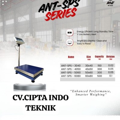 TIMBANGAN DUDUK 200 Kg SIZE 40 CM X 50CM TYPE YB - T3 MERK ANT SUDAH TERA METROLOGI