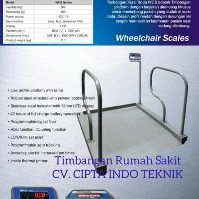 TIMBANGAN KURSI RODA 300 Kg MERK SONIC A1X