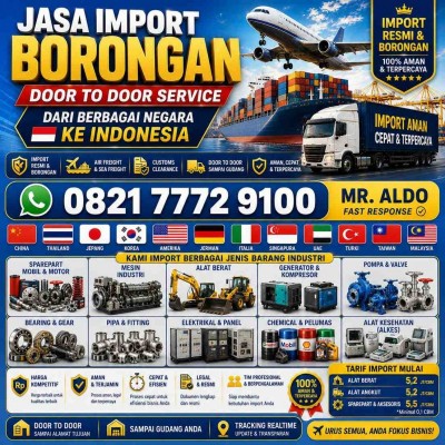 Jasa Import Borongan China Door to Door | Murah & Aman | 0821 7772 9100