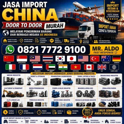 Jasa Import Dari China Door to Door | 0821 7772 9100