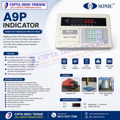 JUAL  INDIKATOR TIMBANGAN   PRINTER A9 - P SONIC - SAYAKI