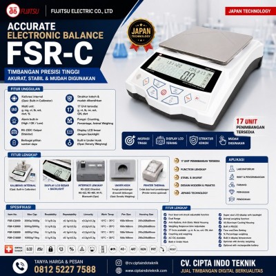 TIMBANGAN LABORATORIUM FUJITSU FSR - C 6200 6 KG X 0.1 GRAM